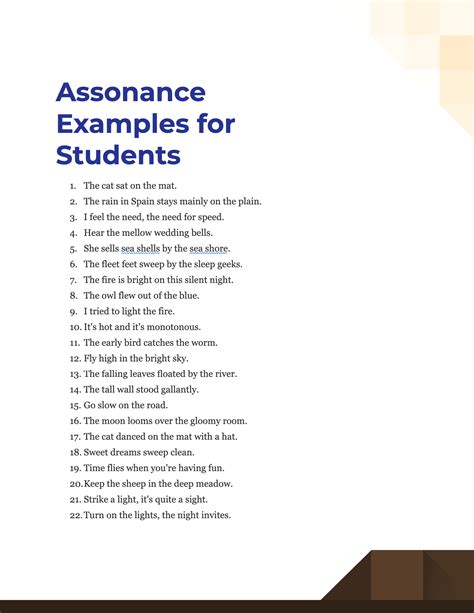 Assonance for Students - 100+ Examples, How to Use, Tips