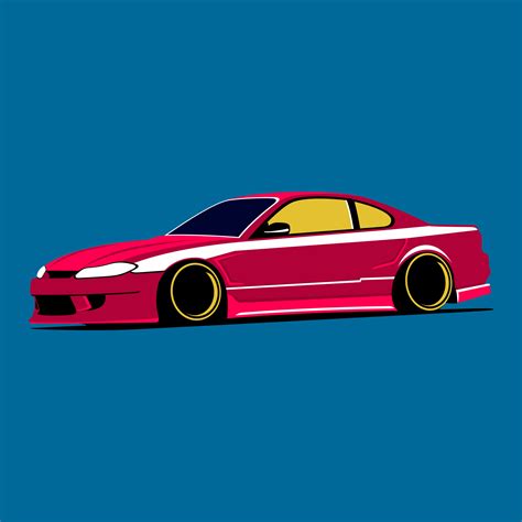 Japanese Cars Jdm Style 18752733 Vector Art At Vecteezy