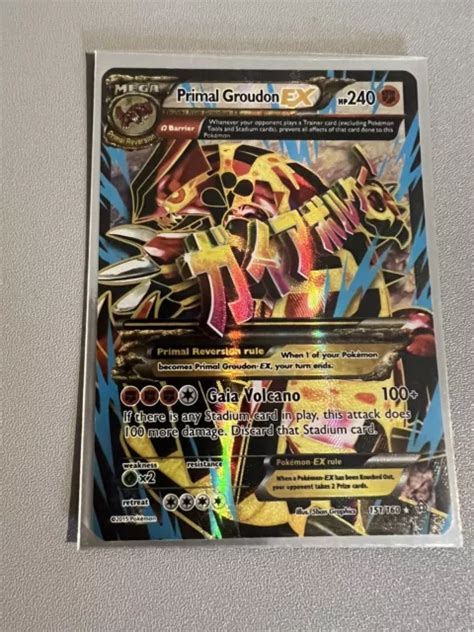 Carte Pok Mon Primal Groudon Ex Xy Primal Clash Holo Rare