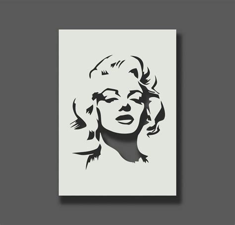 Marilyn Monroe Stencil Reusable Stencils for Wall Art Home - Etsy