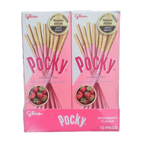 Jual Glico Pocky Mini 22gram Snack Coklat Strawberry Nisadkc Shopee