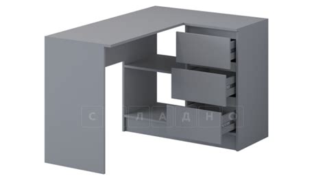 Письменный стол угловой Акация графит - купить в СПб | Складно