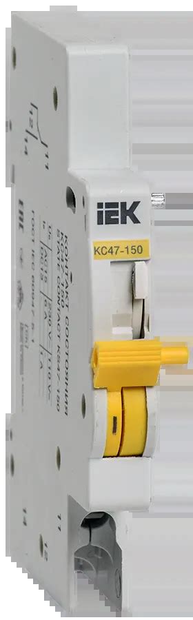 Контакт состояния КС47-150 на DIN-рейку для ВА47-150 IEK (MVA50D-KS-1 ...