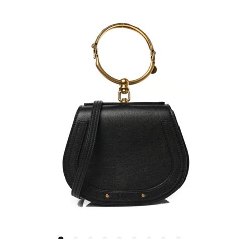 Chloe Bags Chloe Calfskin Small Nile Bracelet Bag In Black Poshmark