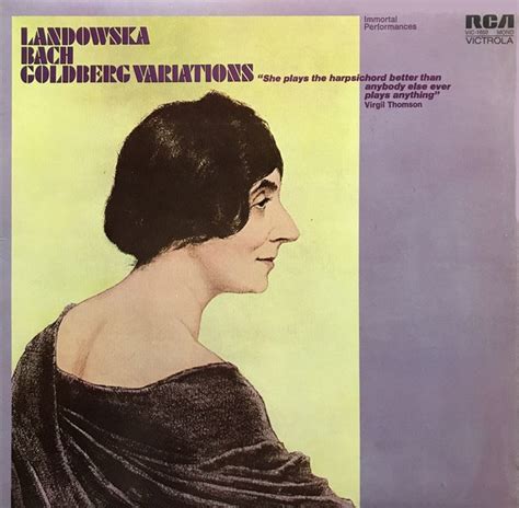 Landowska Wanda Bach Goldberg Variations Tracks Details