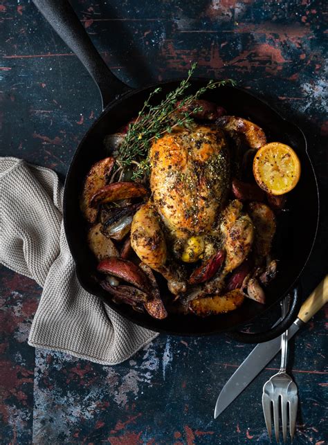 Za Atar Roasted Chicken Over Sumac Potatoes Salt And Serenity