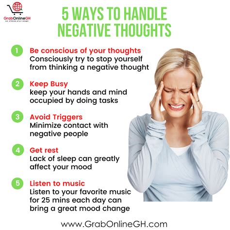 5 Ways To Handle Negative Thoughts Be Conscious Of Your Thoughts