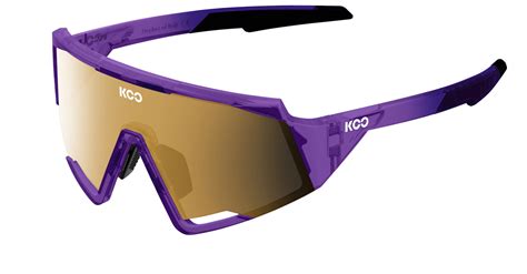 Koo Eyewear Sunglasses Spectro Violet Glass Gold Luce Collection Kask Helmet Fanttik