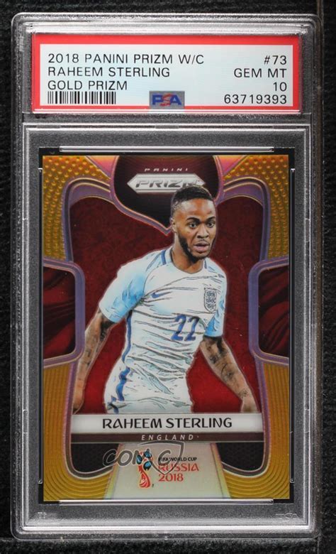 Raheem Sterling Prizm World Cup Gold Price Guide Sports