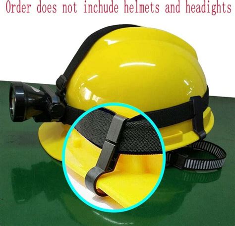 10 Pcs Helmet Clips For Headlamp Hook Headlamp Hard Hat Light Clip