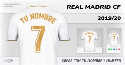 Crear Camiseta Real Madrid Cf Cup Con Tu Nombre Y N Mero