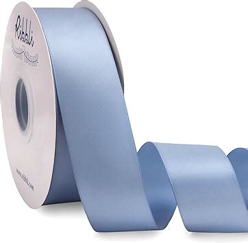 Amazon Ribbli Dusty Blue Satin Ribbon Double Faced Satin