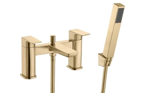 Berio Bath Shower Mixer Brushed Brass MPH