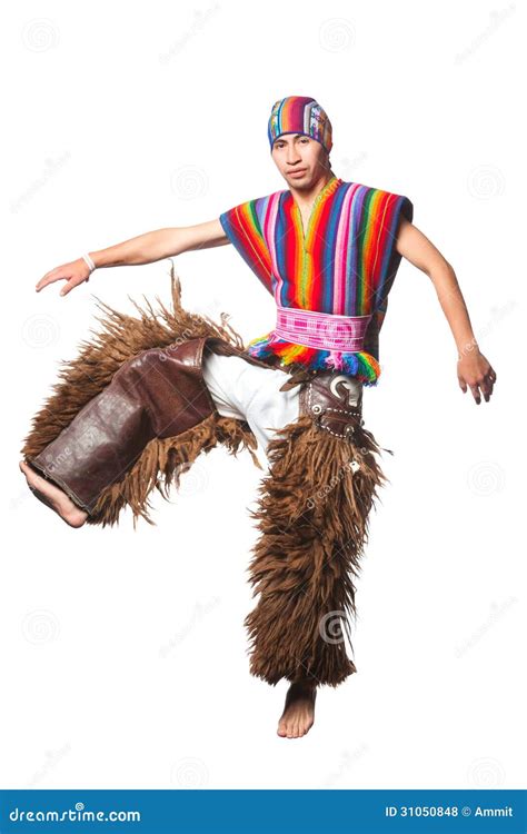 Ecuadorian National Costume Stock Photo Image Of Action Adult 31050848