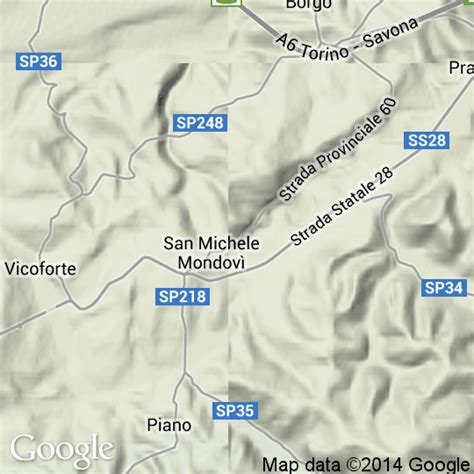 Mappa Di San Michele Mondov Cartine Stradali E Foto Satellitari