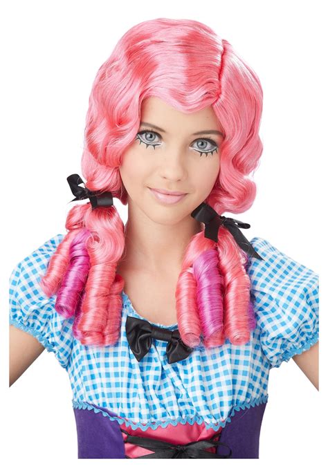 Pink Doll Curls Wig Halloween Costume Ideas 2019