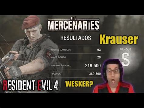 Wesker Gameplay Krauser Modo Mercen Rios Resident Evil Remake