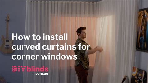 How To Install Curved Curtains For Corner Windows YouTube