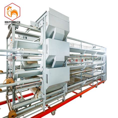 Poultry Farming Automatic Feed Equipment H Type Cages System For