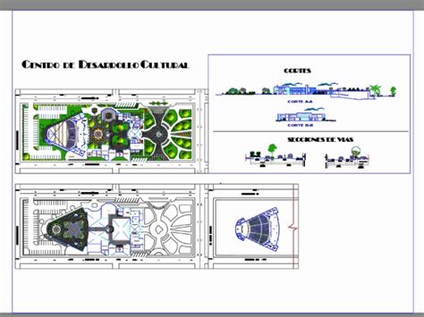 Centro De Desenvolvimento Cultural Em Autocad Cad 5 77 Mb Bibliocad