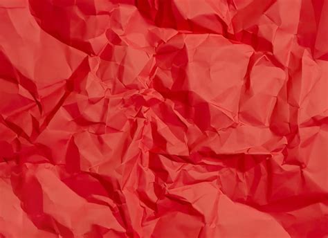 Premium Ai Image Crumpled Paper Red