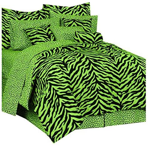 Karin Maki Zebra Comforter Sham Set Queen Lime Comforter Sets