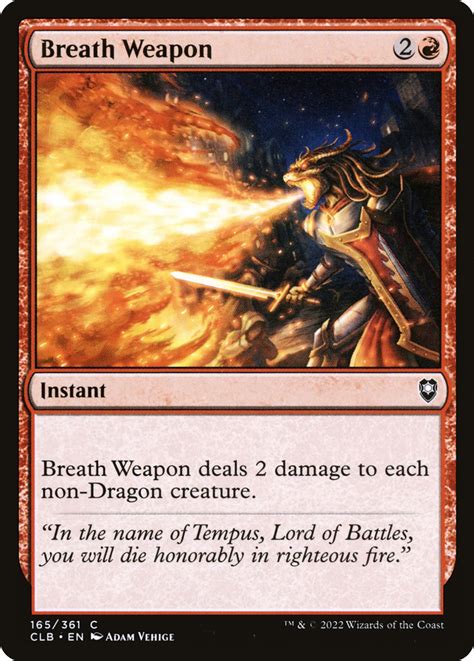 Breath Weapon · Commander Legends Battle For Baldur S Gate Clb 165 · Scryfall Magic The