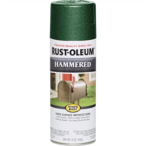 Rust-Oleum Deep Green Metallic 12 Oz. Hammered Finish Spray Paint 7211830, 1 - Kroger