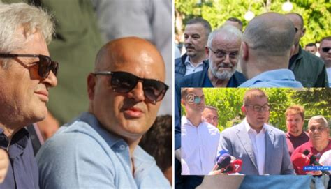 Mickoski Kovaçevski i robëruar Bën tifo me Ahmetin dhe Xhaferin në