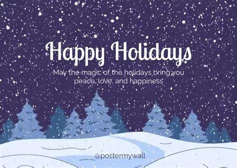 Happy Holidays Card Template | PosterMyWall