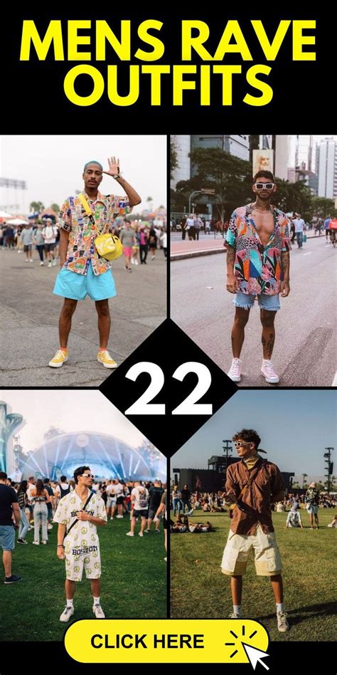 Stylish Mens Rave Outfits Casual Edm Festival Fashion For Guys On The