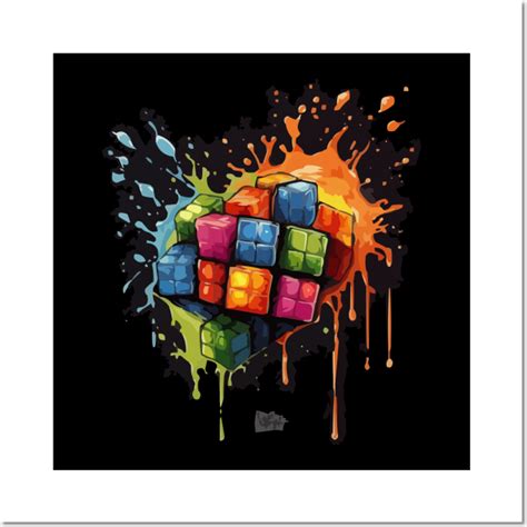 Rainbow Abstraction melted rubix cube - Rainbow Abstraction Melted ...