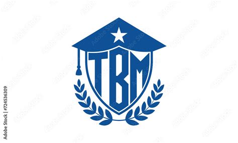 TBM three letter iconic academic logo design vector template. monogram ...