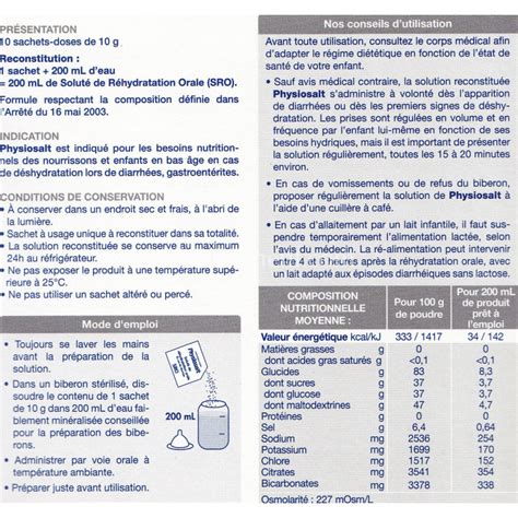 Physiosalt Expert Soluté de réhydratation orale 10 sachets en cas de