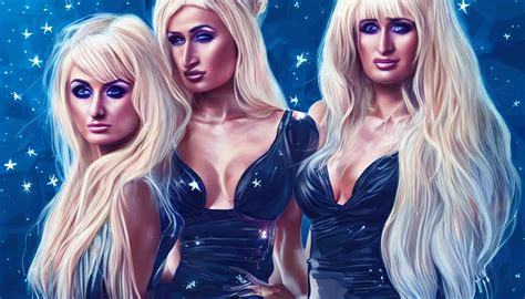 Prompthunt Kim Petras And Paris Hilton Written In The Stars