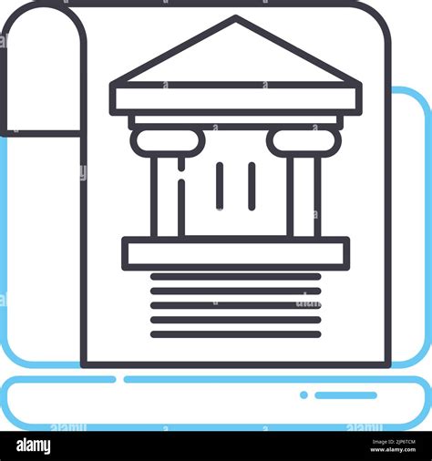 Electronic Bank Statement Line Icon Outline Symbol Vector