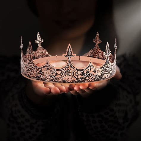 Buy Yovecathou Crown Hair Jewelry Royal King Diadem Men Metal Big