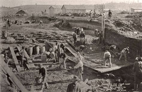 Power Plant Excavation Potlatch Historical Society Collection