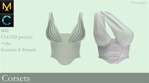 Corsets Marvelous Designer 3d Model Cgtrader