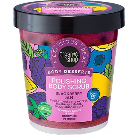 Organic Shop Body Desserts Blackberry Jam Polishing Body Scrub Ml