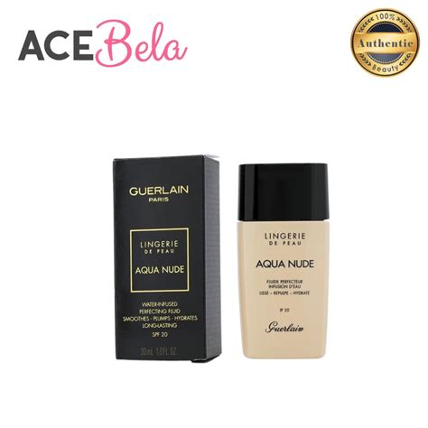 CLEARANCE Guerlain Lingerie De Peau Aqua Nude Foundation SPF W Deep Warm Ml Box