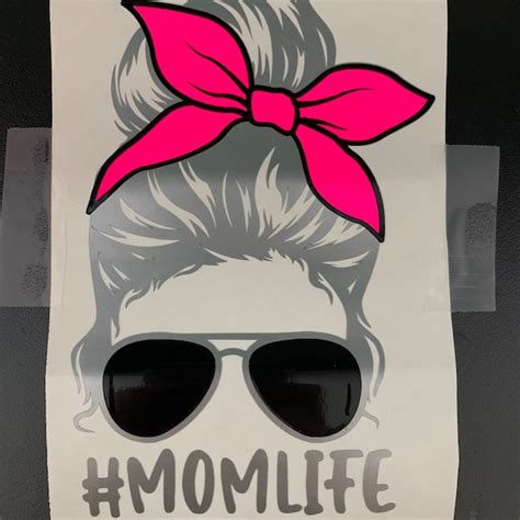 Mom Life Vinyl Decal Etsy