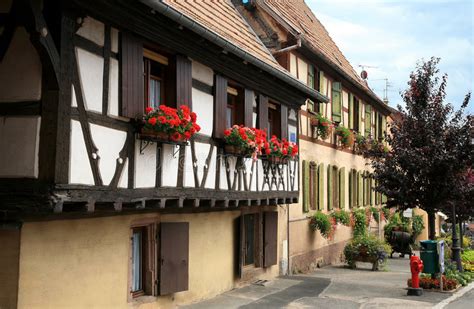 French Village, Alsace, France Stock Image - Image of apartments ...