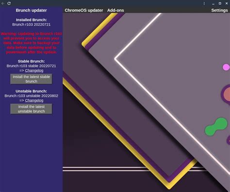 How To Update Chrome OS and Brunch Framework