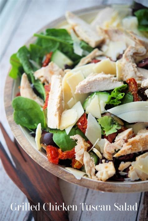 Grilled Chicken Tuscan Spring Mix Salad