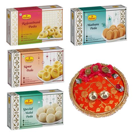 Haldiram S Nagpur Combo Peda Pack Rajasthani G Kesar G Mathura