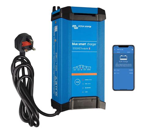 Victron Blue Smart Battery Charger 12v 20a Three Outlet Ip22 Uk Bpc122043022 Low Energy