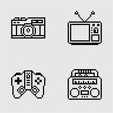 Premium Vector Pixel Art Vintage Aesthetics Retro Sprite Design