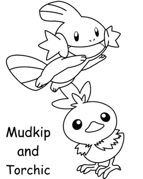 Mudkip Coloring Page