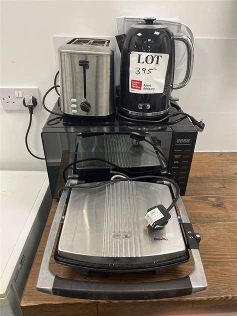 Breville Microwave Toastie Maker And Kettle With Morphy Richards Toaster